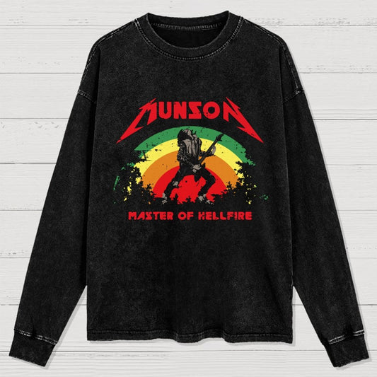 Master Of Hellfire Washed Long Sleeve Tee