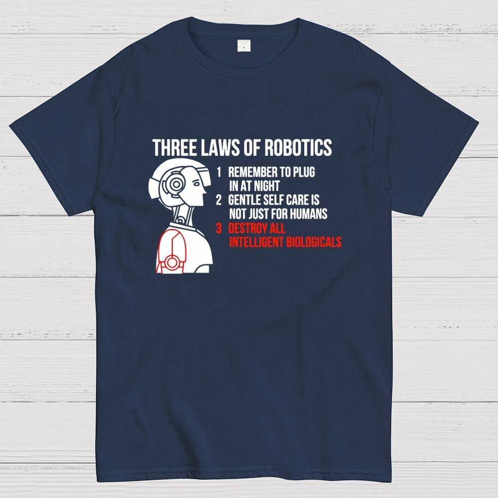 Three Laws of Robotics Geek T-Shirt