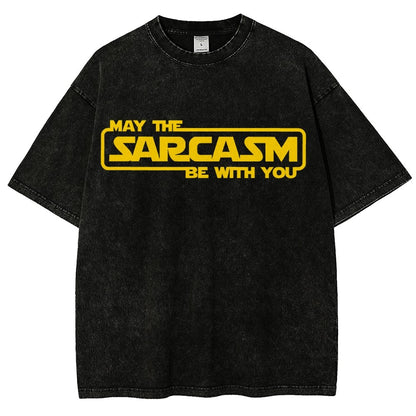 May The Sarcasm Be With You Vintage Distressed T-shirt