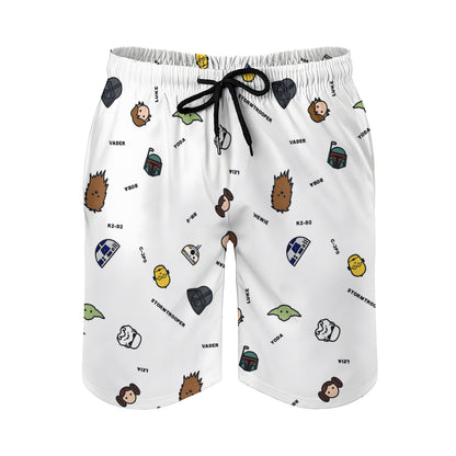 Planet Species Cute Print  Geek Shorts