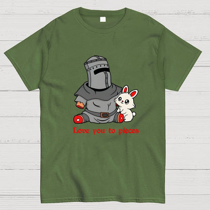 Love you to Pieces Knight and Bunny Geek T-Shirt