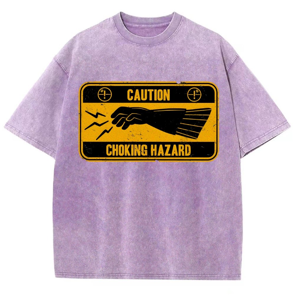 Choke Hazard Vintage Distressed T-shirt