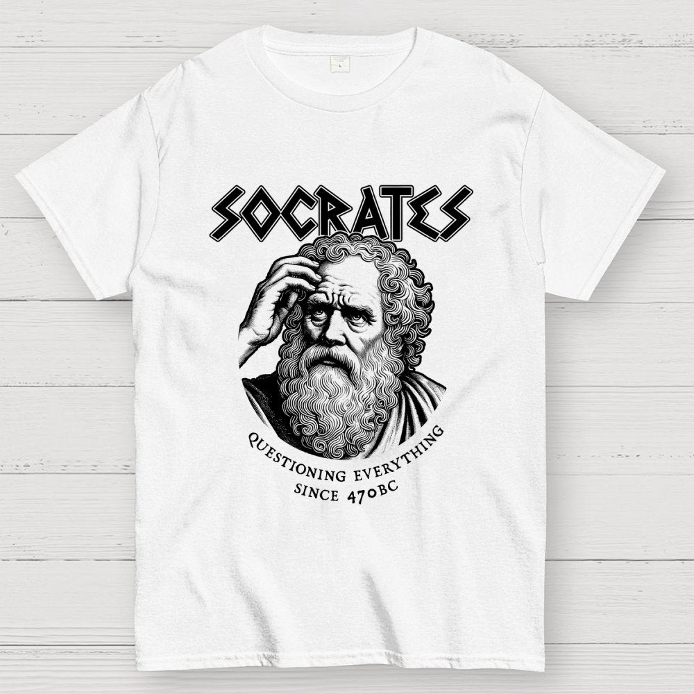 Socrates Questioning Everything Geek T-Shirt