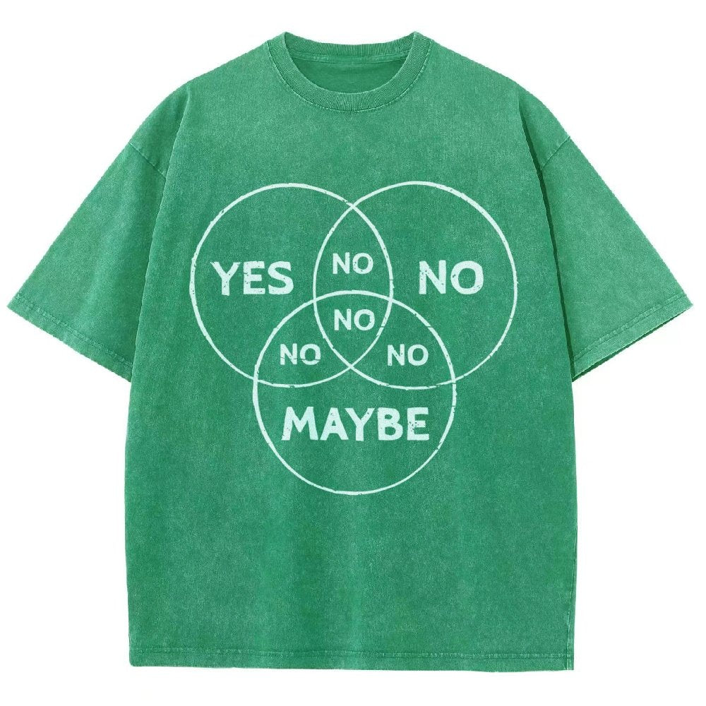 Venn In Doubt, say no. Vintage Distressed T-shirt