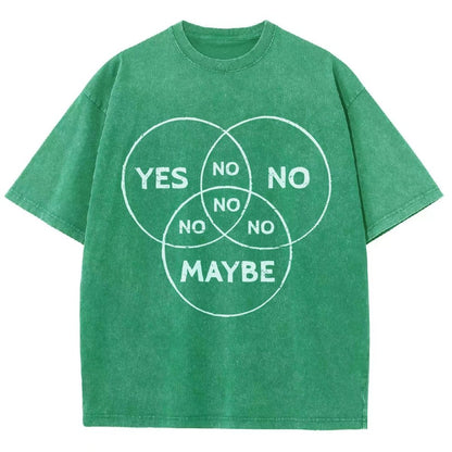 Venn In Doubt, say no. Vintage Distressed T-shirt