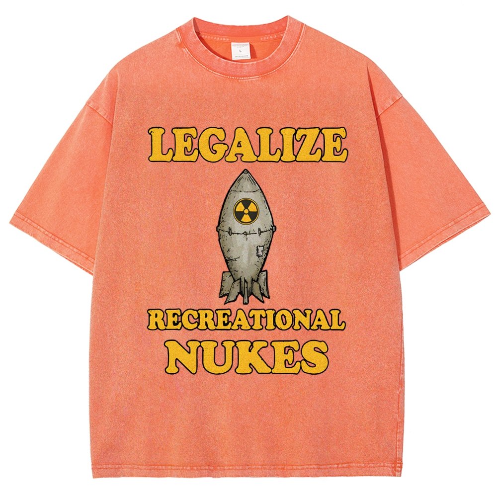 Legalize Recreational Nukes Vintage Distressed T-shirt