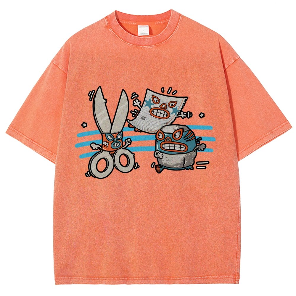 Rock Paper Scissor Vintage Distressed T-shirt