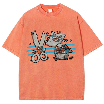 Rock Paper Scissor Vintage Distressed T-shirt