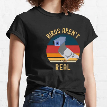 Birds Aren't Real , If It Flies It Spies Geeky T-Shirt