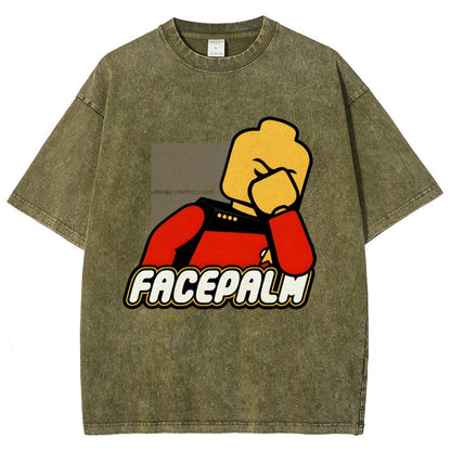 Facepalm Vintage Distressed T-shirt