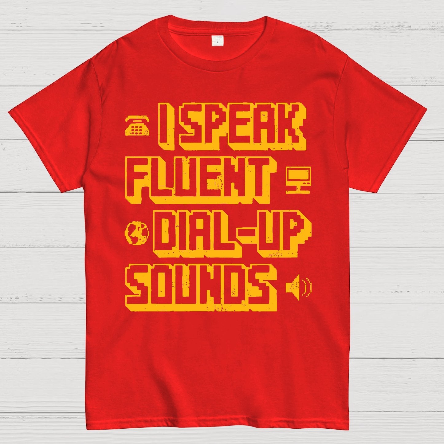 I Speak Fluent Dial-Up Sounds Geek T-Shirt
