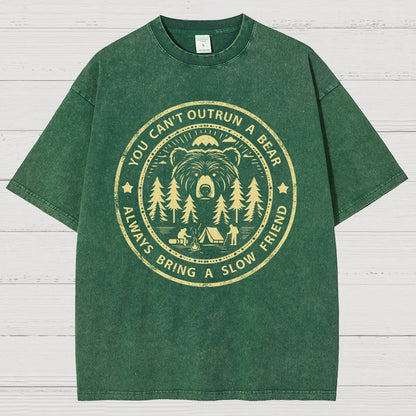 You Can't Outrun A Bear Vintage Distressed T-shirt