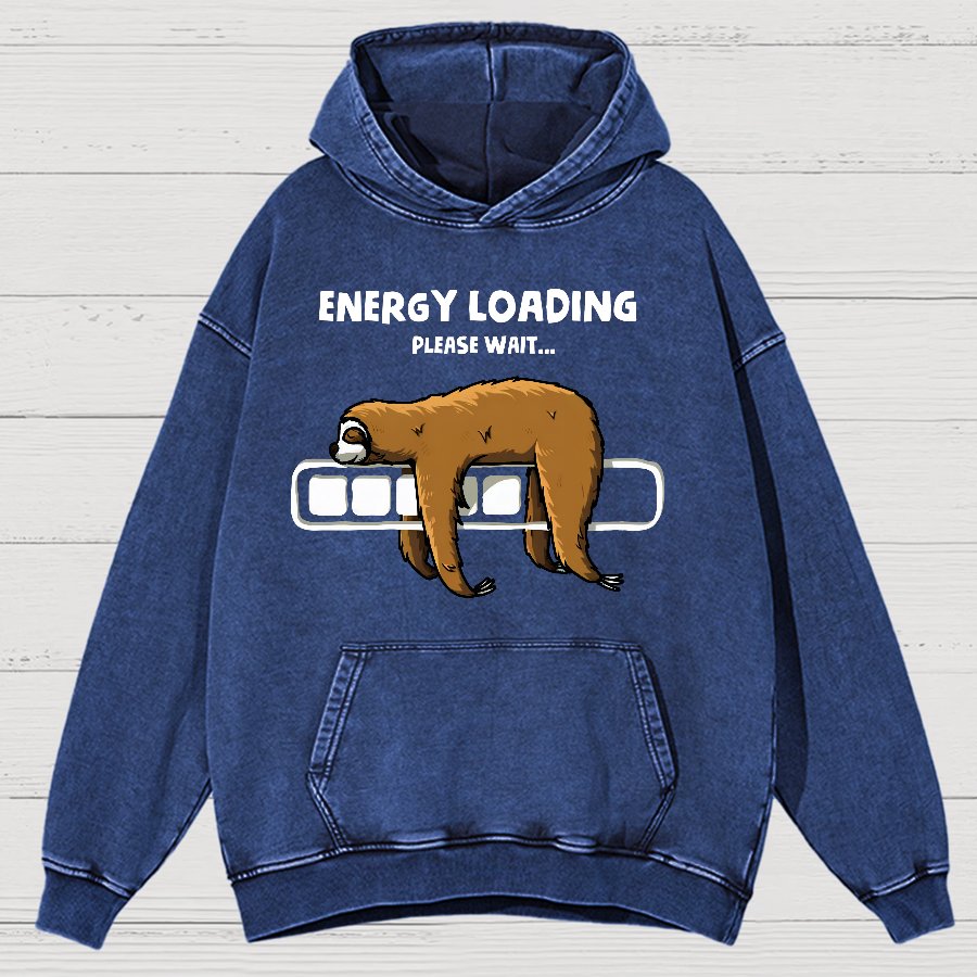 Energy Loading Vintage Distressed Hoodie