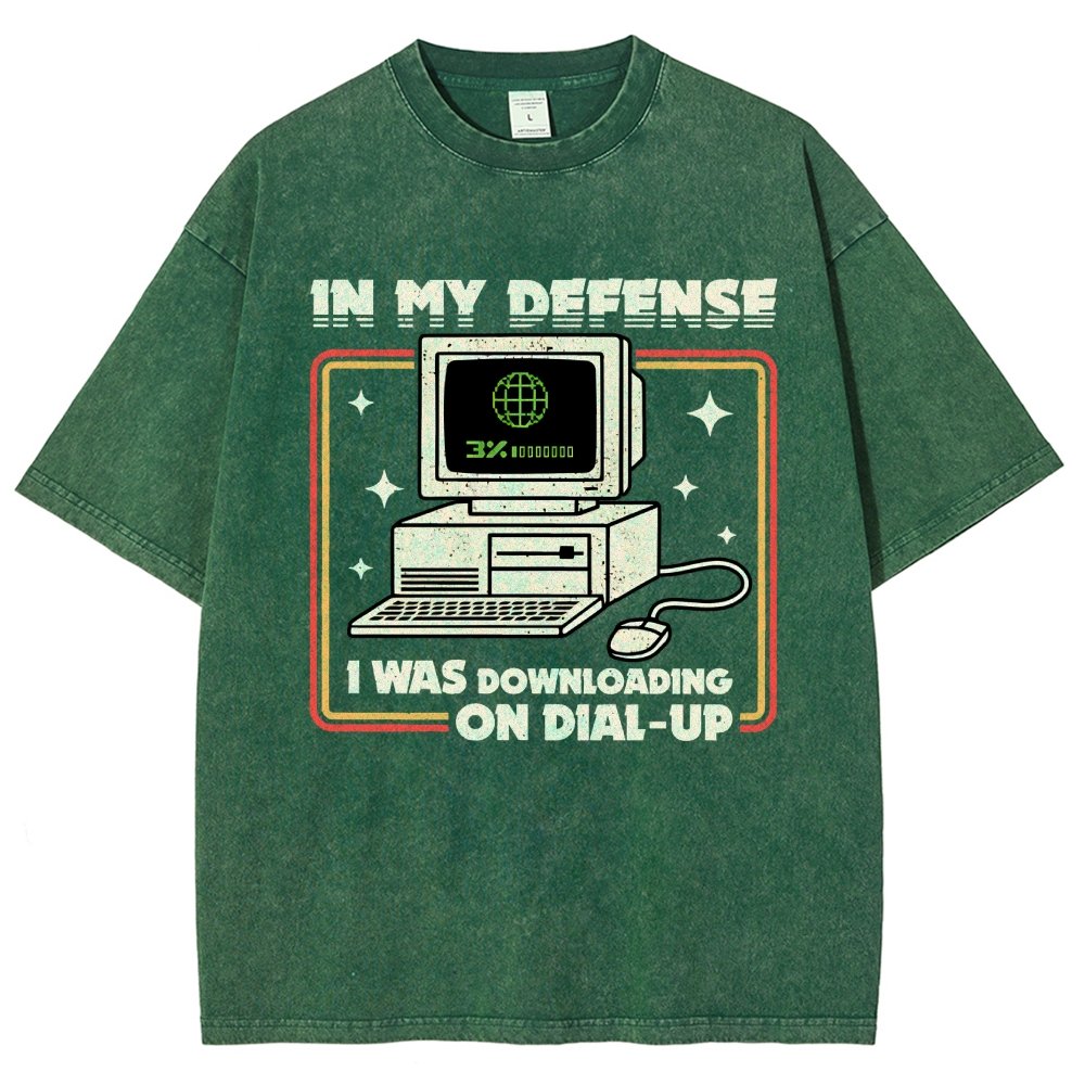 Defense Protocol Dial-Up Vintage Distressed T-shirt