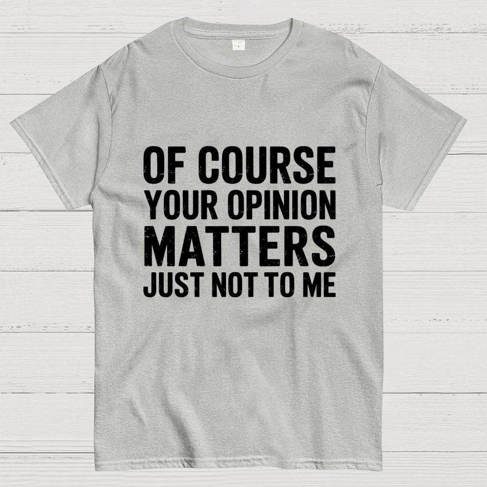 Of Course Your Opinion Matters Just Not To Me Geek T-Shirt