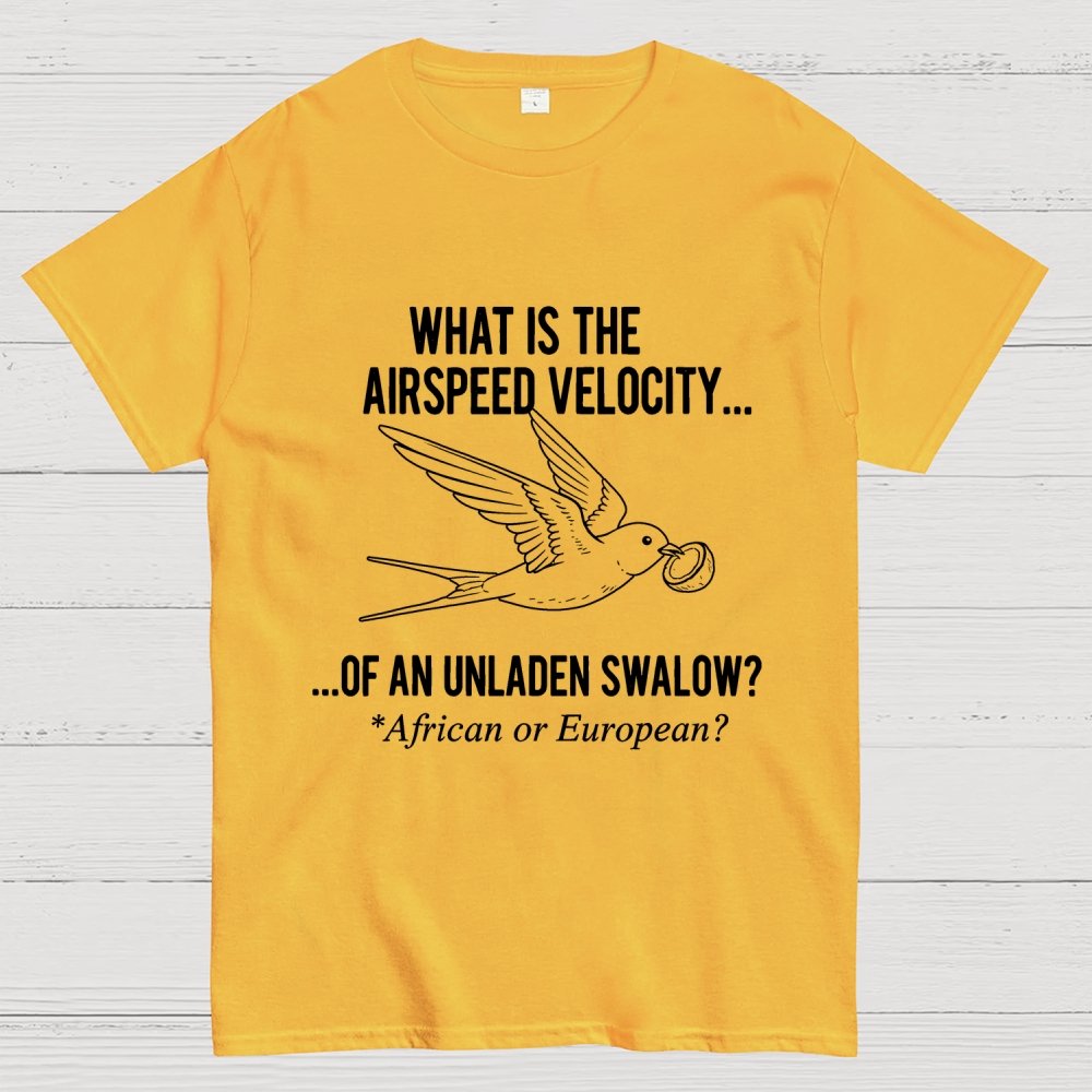 What Is The Airspeed Velocity...Art Print Geek T-Shirt