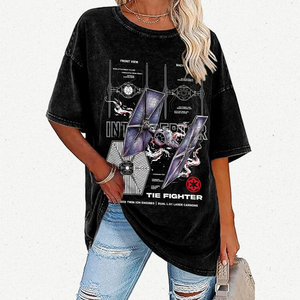 The Interceptor Fighter Vintage Distressed T-shirt