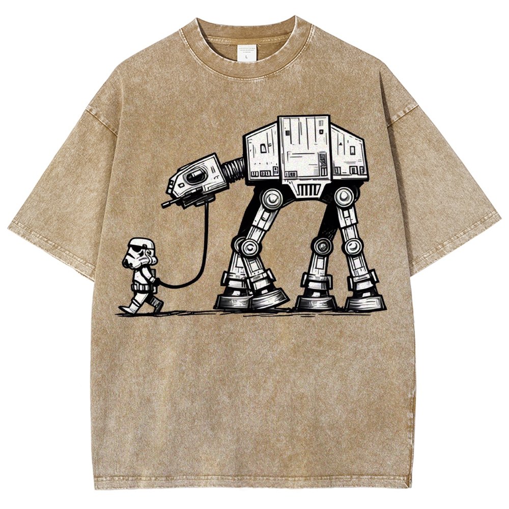 Empire Robot Dog - Galactic Skirmishes Vintage Distressed T-shirt