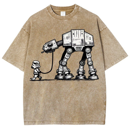 Empire Robot Dog - Galactic Skirmishes Vintage Distressed T-shirt