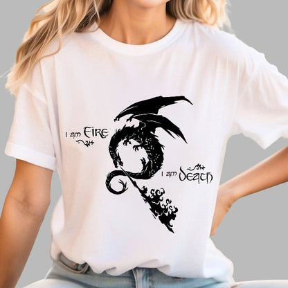 I am Fire，I am Death Geek T-Shirt