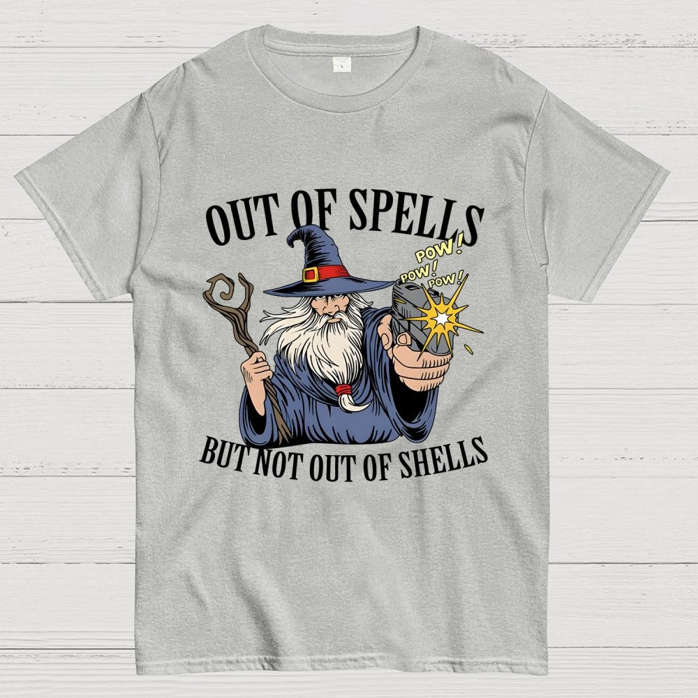 Out of Spells but Not Out of Shells Unisex Geek T-Shirt