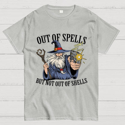 Out of Spells but Not Out of Shells Unisex Geek T-Shirt