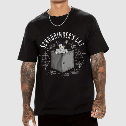 Schrodinger Cat In Box & Formulas Geeky T-Shirt