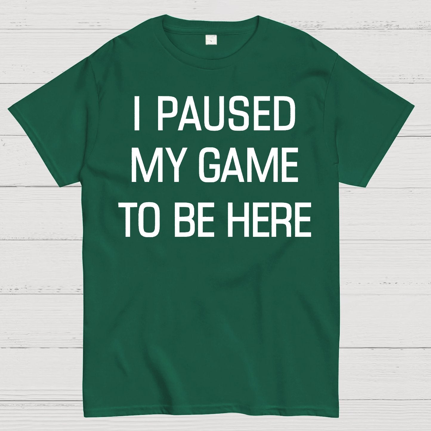 I Paused My Game To Be Here Geek T-Shirt