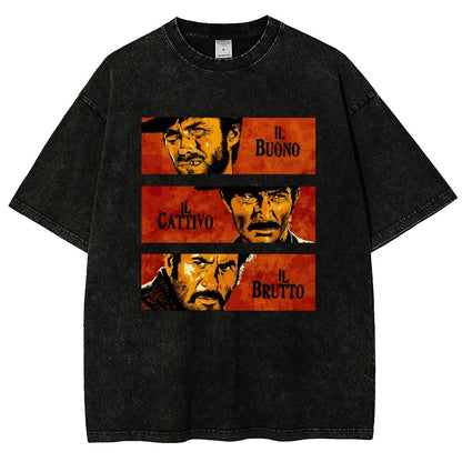 Il Buono  Il Brutto  Il Cattivo Vintage Distressed T-shirt