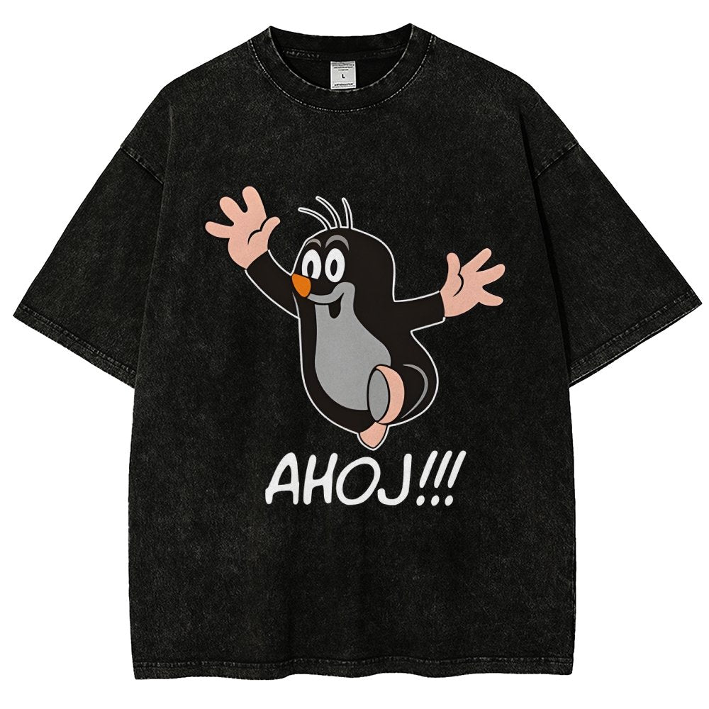 Mole AHOJ Vintage Distressed T-shirt
