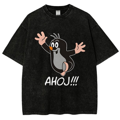 Mole AHOJ Vintage Distressed T-shirt