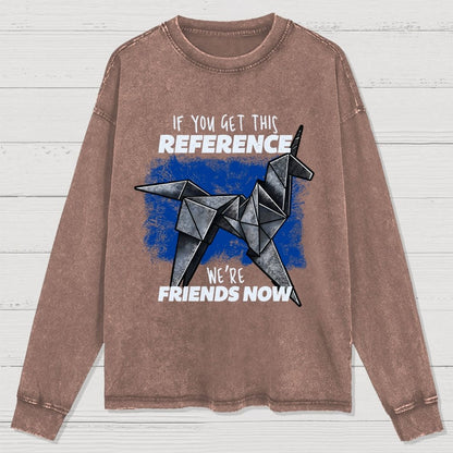 Origami Dreams Washed Long Sleeve Tee