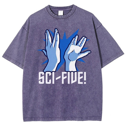 Sci-Five Vintage Distressed T-shirt