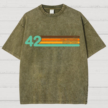 42  Life The Universe And Everything Vintage Distressed T-shirt