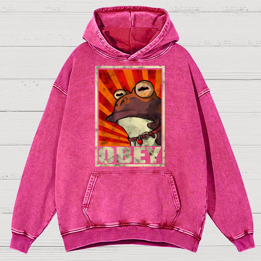 Obey Vintage Distressed Hoodie