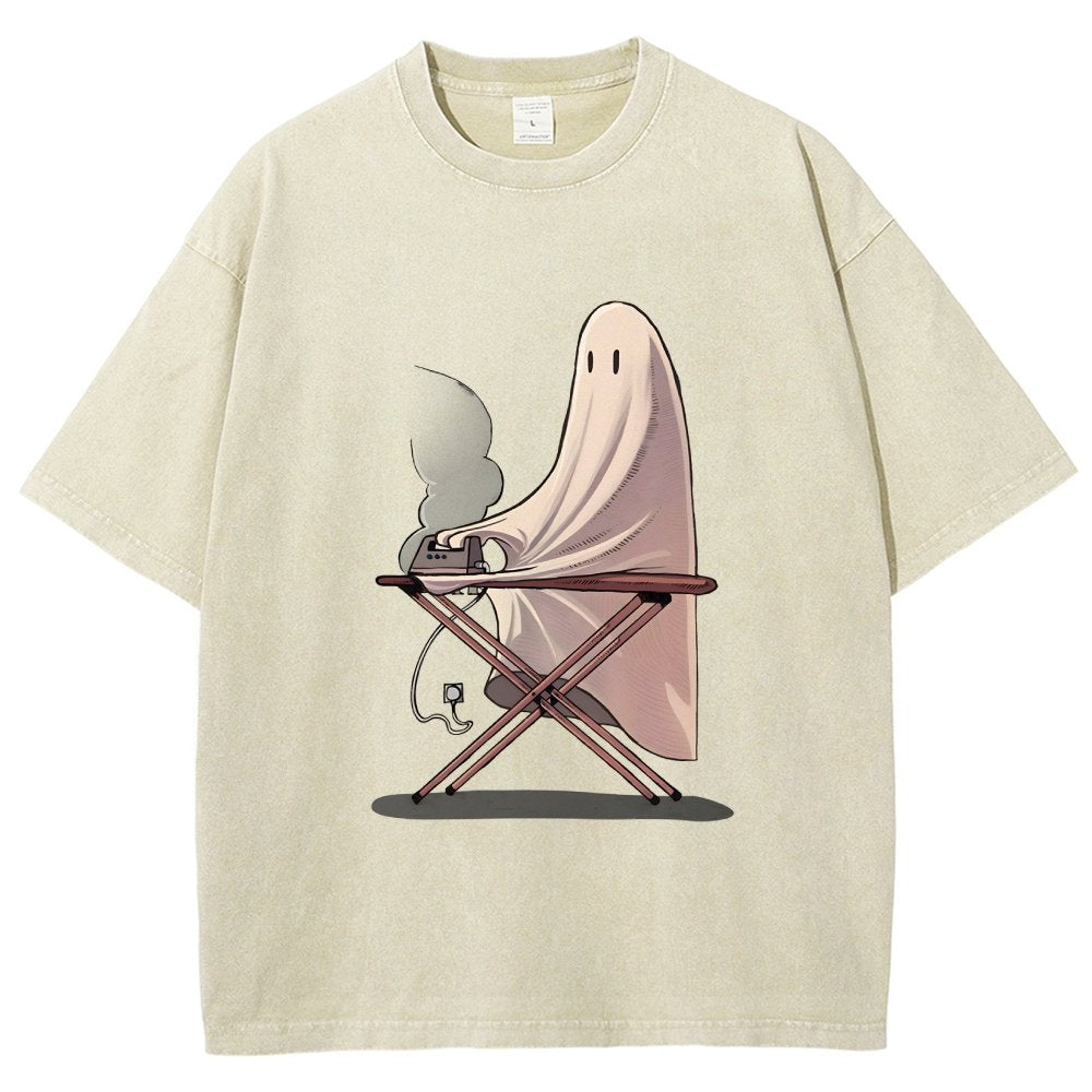 Self-Ironing Vintage Distressed T-shirt