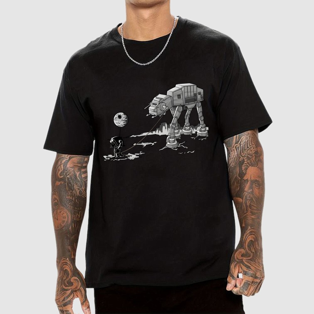 Empire Robot Dog-Planet Battles Geek T-Shirt