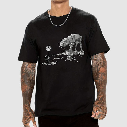 Empire Robot Dog-Planet Battles Geek T-Shirt