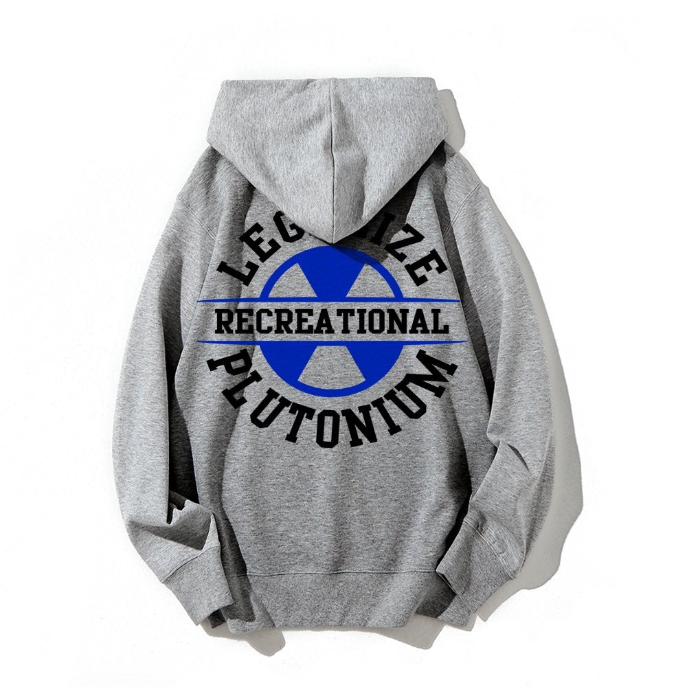 Legalize plutonium recreational Printed Back Unisex Cotton Hoodie