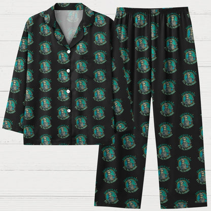 Save The Planet Kill All Humans Geek Long Sleeve Pajama Set