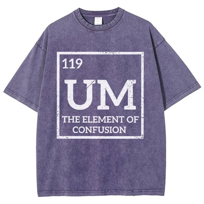 Um The Element Of Confusion Vintage Distressed T-shirt
