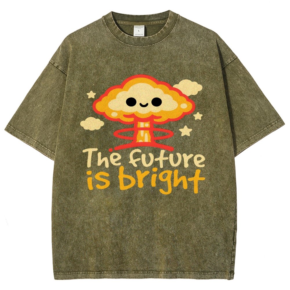 The Future Is Bright Vintage Distressed T-shirt
