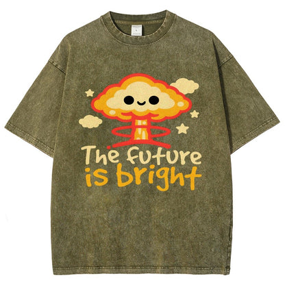 The Future Is Bright Vintage Distressed T-shirt