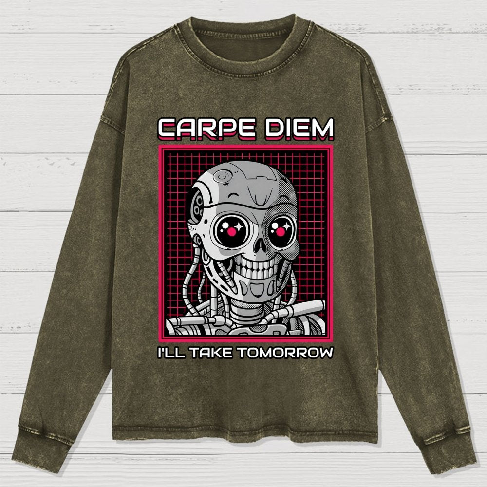 Rise Of The Cute Machine Washed Long Sleeve Tee