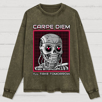 Rise Of The Cute Machine Washed Long Sleeve Tee