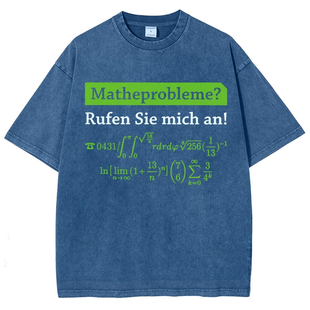 Funny Word Matheprobleme Vintage Distressed T-shirt
