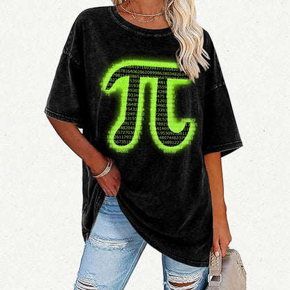 Pi Vintage Distressed T-shirt