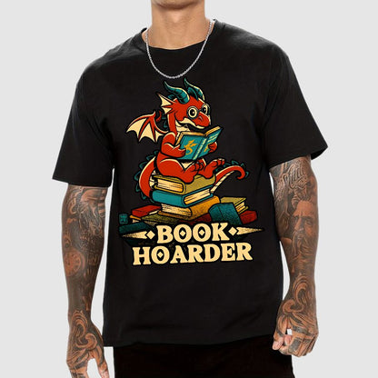 Book Hoarder Dragon Geek T-Shirt