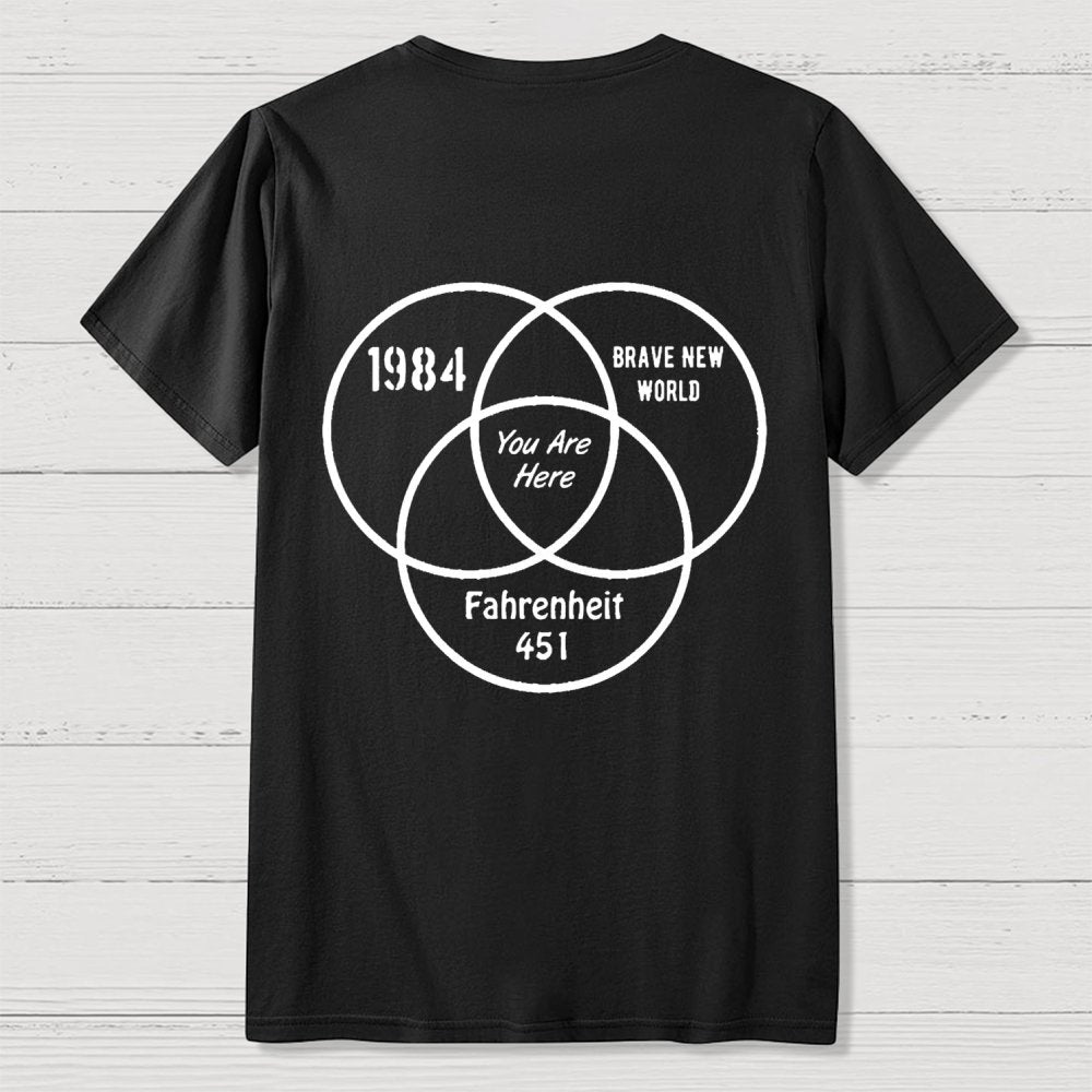 You Are Here Front And Back Printing Geek T-Shirt