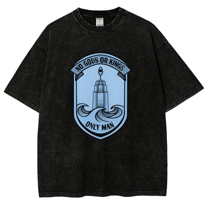 No Gods Or Kings Only Man Vintage Distressed T-shirt